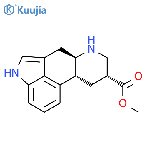 Ergoline-8-carboxylicacid, methyl ester, (8b)- (9CI) structure