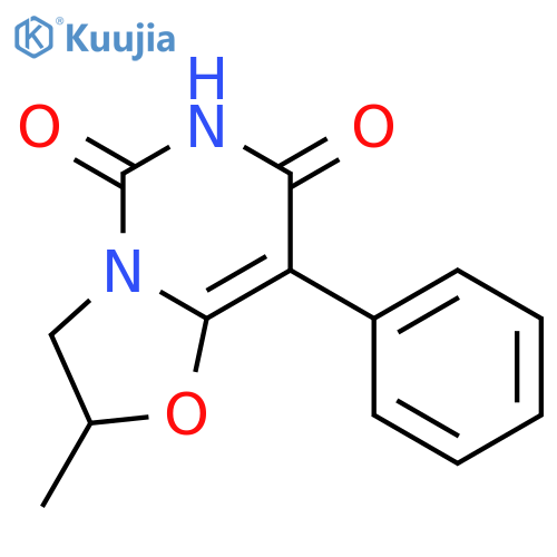 5H-Oxazolo[3,2-c]pyrimidine-5,7(6H)-dione,2,3-dihydro-2-methyl-8-phenyl- structure