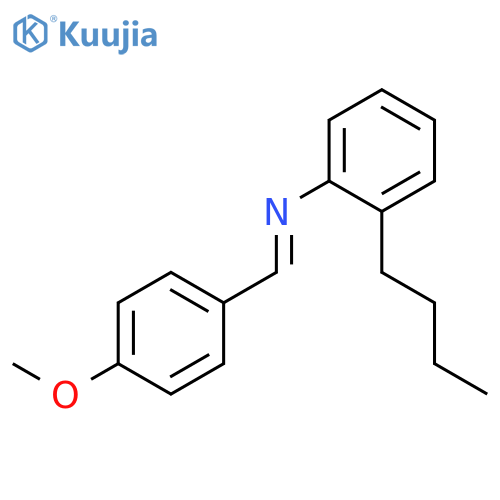 Benzenamine, butyl-N-[(4-methoxyphenyl)methylene]- structure