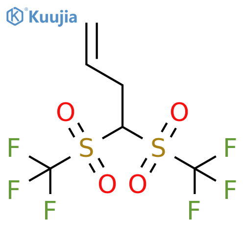 1-Butene, 4,4-bis[(trifluoromethyl)sulfonyl]- structure