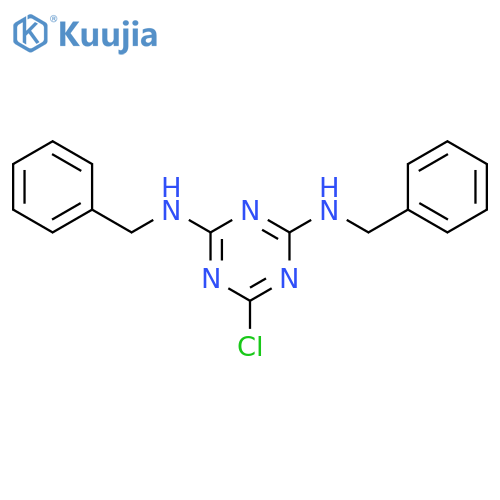 1,3,5-Triazine-2,4-diamine,6-chloro-N2,N4-bis(phenylmethyl)- structure