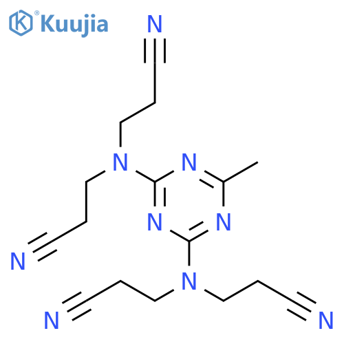 Propionitrile,3,3',3'',3'''-[(6-methyl-s-triazine-2,4-diyl)dinitrilo]tetra- (8CI) structure