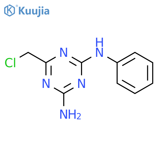6-(Chloromethyl)-N-phenyl-1,3,5-triazine-2,4-diamine structure