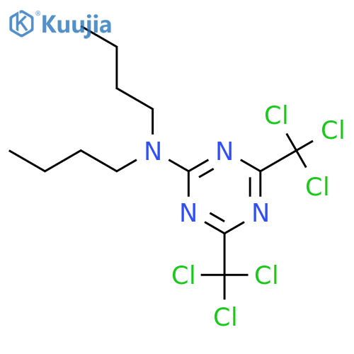 1,3,5-Triazin-2-amine,N,N-dibutyl-4,6-bis(trichloromethyl)- structure