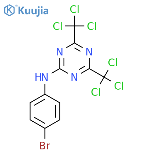 1,3,5-Triazin-2-amine,N-(4-bromophenyl)-4,6-bis(trichloromethyl)- structure