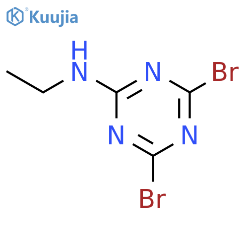 1,3,5-Triazin-2-amine,4,6-dibromo-N-ethyl- structure