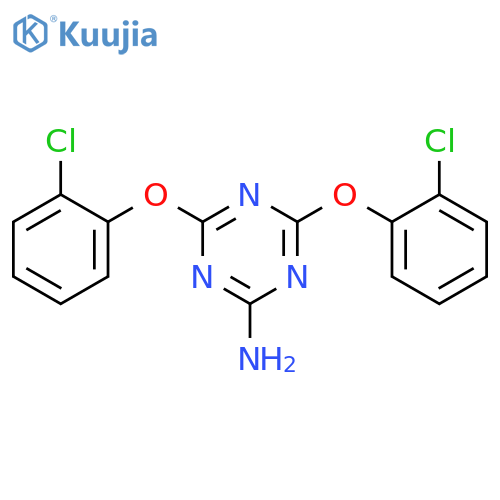 1,3,5-Triazin-2-amine,4,6-bis(2-chlorophenoxy)- structure