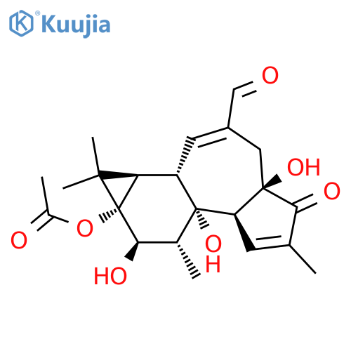 [(1S,2S,6R,10S,11R,13S,14R,15R)-8-Formyl-1,6,14-trihydroxy-4,12,12,15-tetramethyl-5-oxo-13-tetracyclo[8.5.0.02,6.011,13]pentadeca-3,8-dienyl] acetate structure