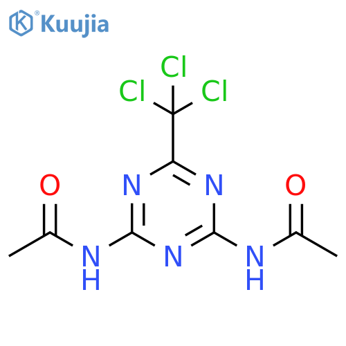 N,N'-[6-(trichloromethyl)-1,3,5-triazine-2,4-diyl]diacetamide structure