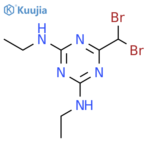 1,3,5-Triazine-2,4-diamine,6-(dibromomethyl)-N2,N4-diethyl- structure