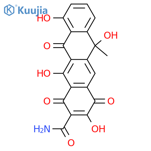 6,11-Dihydro-3,6,10,12-tetrahydroxy-6-methyl-1,4,11-trioxo-2-naphthacenecarboxamide structure