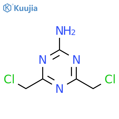1,3,5-Triazin-2-amine,4,6-bis(chloromethyl)- structure