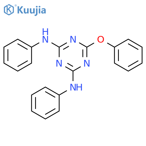 1,3,5-Triazine-2,4-diamine,6-phenoxy-N2,N4-diphenyl- structure