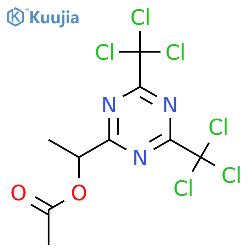 1,3,5-Triazine-2-methanol,a-methyl-4,6-bis(trichloromethyl)-,2-acetate structure
