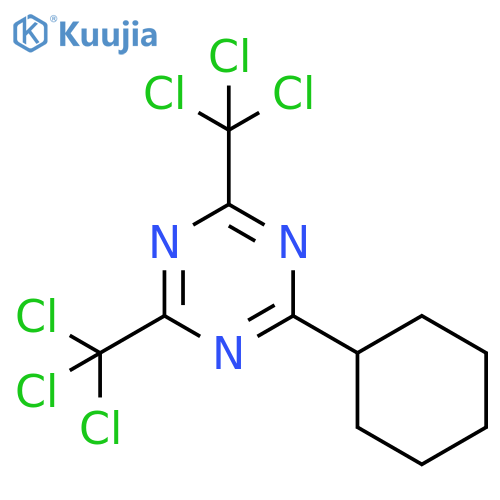1,3,5-Triazine,2-cyclohexyl-4,6-bis(trichloromethyl)- structure