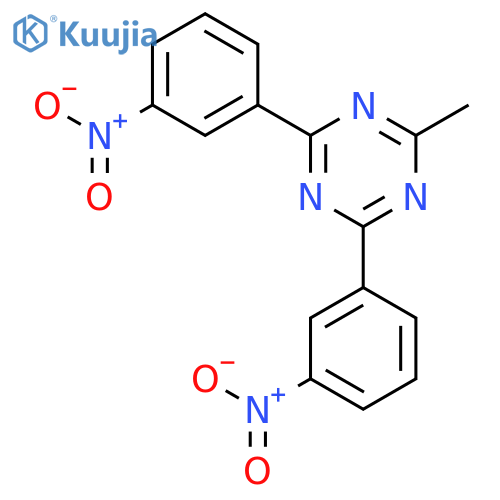 1,3,5-Triazine,2-methyl-4,6-bis(3-nitrophenyl)- structure