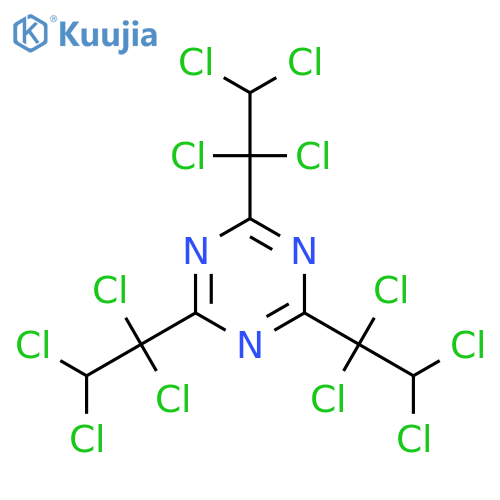 1,3,5-Triazine,2,4,6-tris(1,1,2,2-tetrachloroethyl)- structure