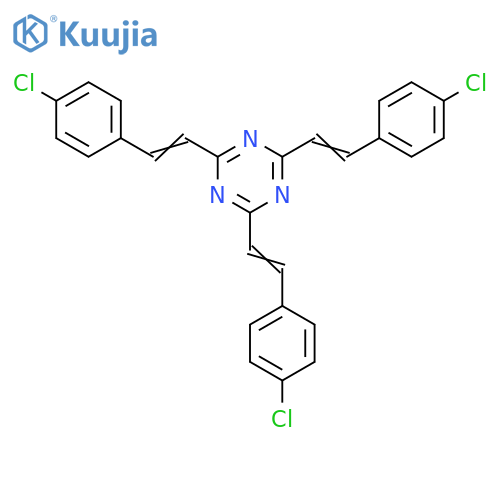 1,3,5-Triazine,2,4,6-tris[2-(4-chlorophenyl)ethenyl]- structure