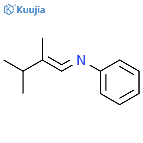 Benzenamine, N-(2,3-dimethyl-1-butenylidene)- structure