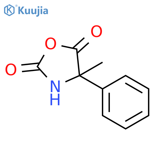 2,5-Oxazolidinedione, 4-methyl-4-phenyl- structure