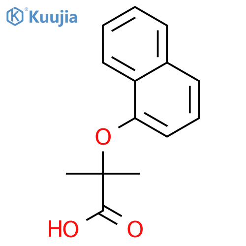 2-Methyl-2-(1-naphthyloxy)propanoic Acid structure