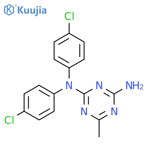 1,3,5-Triazine-2,4-diamine,N2,N4-bis(4-chlorophenyl)-6-methyl- structure