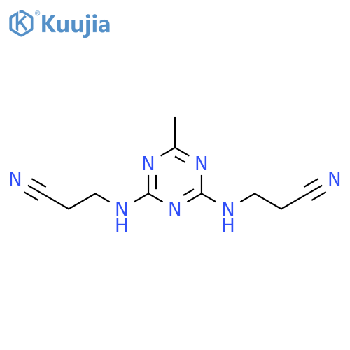 Propionitrile,3,3'-[(6-methyl-s-triazine-2,4-diyl)diimino]di- (8CI) structure