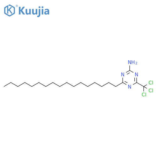 1,3,5-Triazin-2-amine,4-heptadecyl-6-(trichloromethyl)- structure