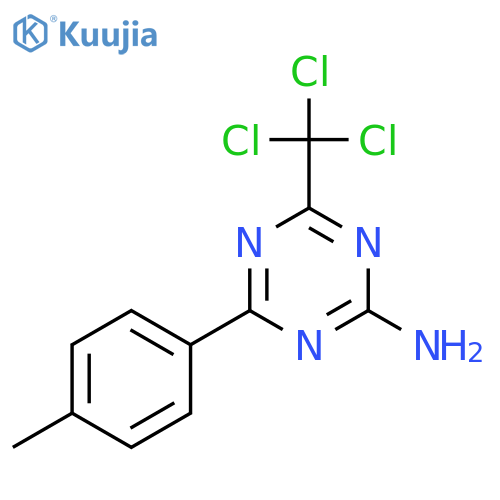 1,3,5-Triazin-2-amine,4-(4-methylphenyl)-6-(trichloromethyl)- structure