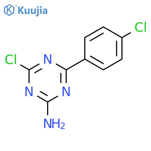 1,3,5-Triazin-2-amine,4-chloro-6-(4-chlorophenyl)- structure