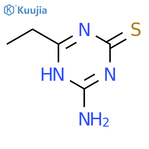6-amino-4-ethyl-1,2-dihydro-1,3,5-triazine-2-thione structure