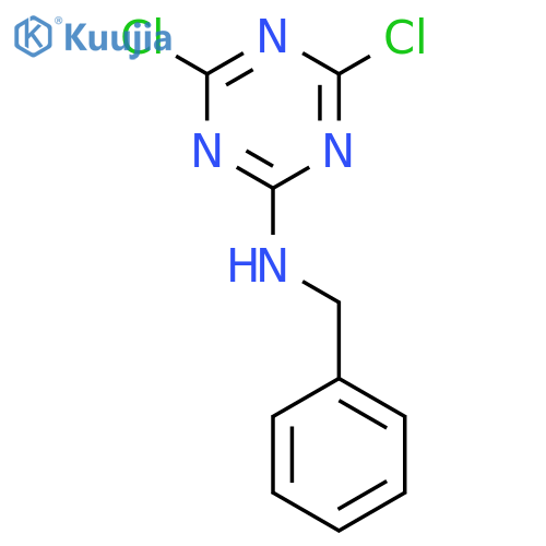 N-Benzyl-4,6-dichloro-1,3,5-triazin-2-amine structure