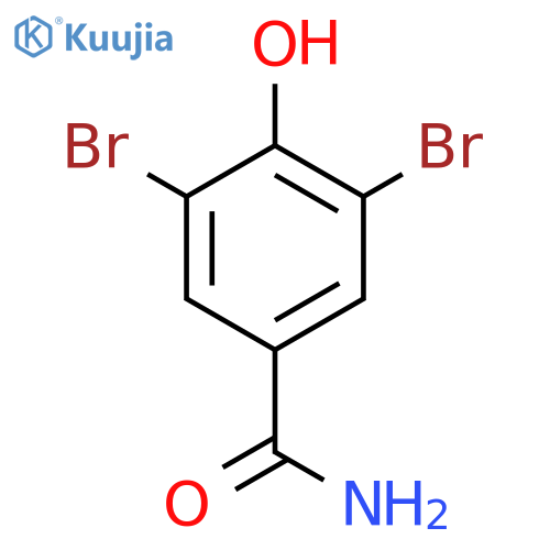 3,5-dibromo-4-hydroxybenzamide structure