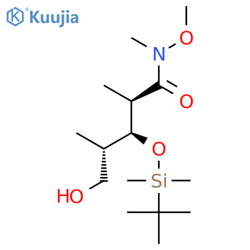 L-ARABINONAMIDE, 2,4-DIDEOXY-3-O-[(1,1-DIMETHYLETHYL)DIMETHYLSILYL]-N-METHOXY-N,2,4-TRIMETHYL- (9CI) structure