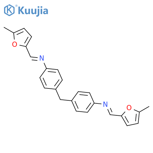 Benzenamine, 4,4'-methylenebis[N-[(5-methyl-2-furanyl)methylene]- structure