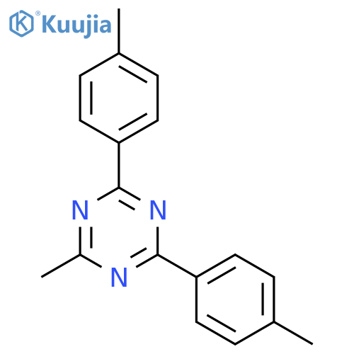 1,3,5-Triazine,2-methyl-4,6-bis(4-methylphenyl)- structure