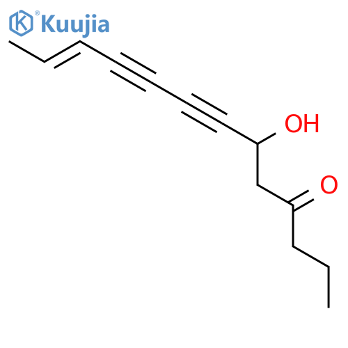 6-hydroxy-tridec-11-ene-7,9-diyn-4-one structure