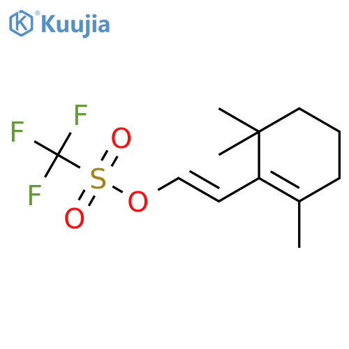 (E)-2-(2,6,6-trimethylcyclohexen-1-yl)-ethenyl (trifluoromethyl)sulfonate structure