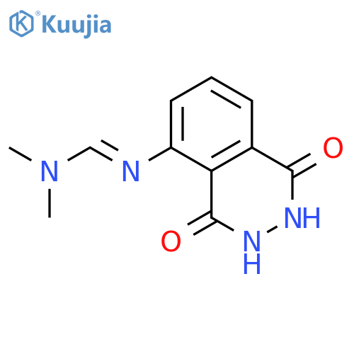 Methanimidamide,N,N-dimethyl-N'-(1,2,3,4-tetrahydro-1,4-dioxo-5-phthalazinyl)- structure