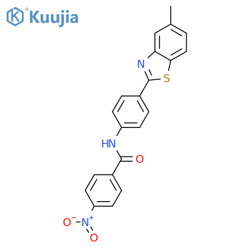 N-4-(5-methyl-1,3-benzothiazol-2-yl)phenyl-4-nitrobenzamide structure