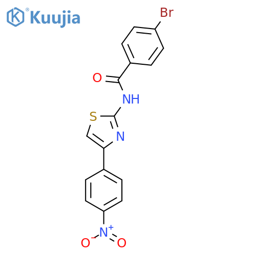 4-bromo-N-(2E)-4-(4-nitrophenyl)-2,3-dihydro-1,3-thiazol-2-ylidenebenzamide structure