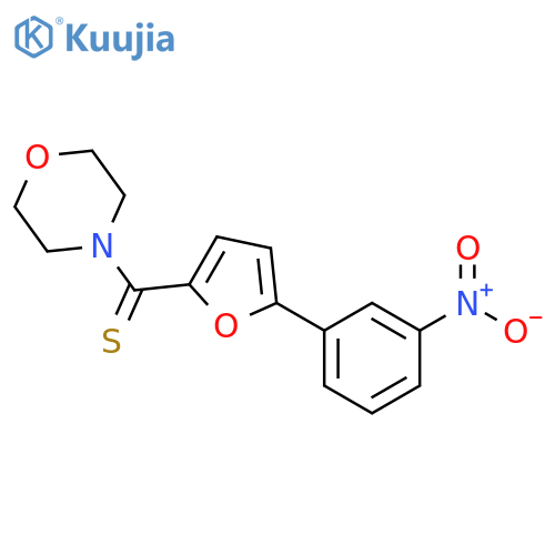 4-5-(3-nitrophenyl)furan-2-carbothioylmorpholine structure