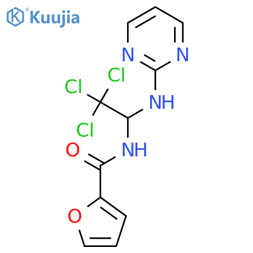 N-{2,2,2-trichloro-1-(pyrimidin-2-yl)aminoethyl}furan-2-carboxamide structure