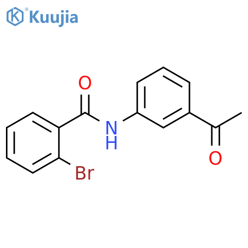 N-(3-acetylphenyl)-2-bromobenzamide structure