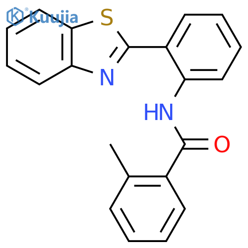 N-2-(1,3-benzothiazol-2-yl)phenyl-2-methylbenzamide structure