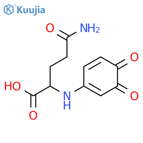 L-Glutamine,N-(3,4-dioxo-1,5-cyclohexadien-1-yl)- structure