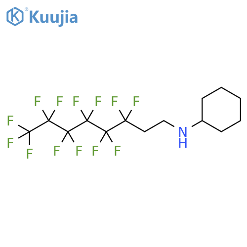 Cyclohexanamine, N-(3,3,4,4,5,5,6,6,7,7,8,8,8-tridecafluorooctyl)- structure