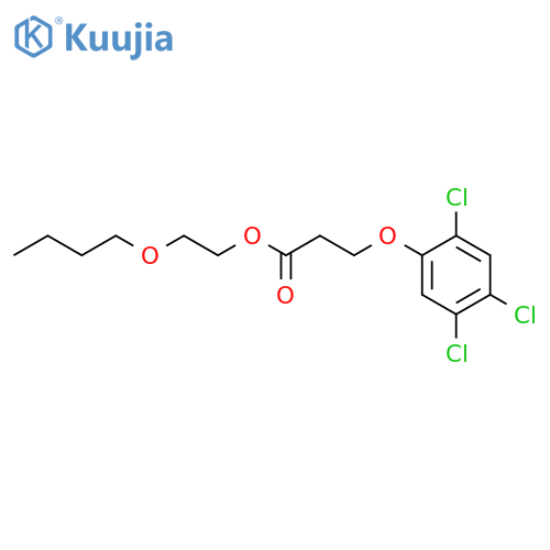 Propanoic acid,3-(2,4,5-trichlorophenoxy)-, 2-butoxyethyl ester structure