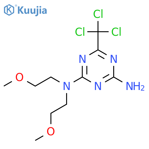 1,3,5-Triazine-2,4-diamine,N2,N4-bis(2-methoxyethyl)-6-(trichloromethyl)- structure