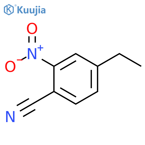 Benzonitrile, 4-ethyl-2-nitro- structure